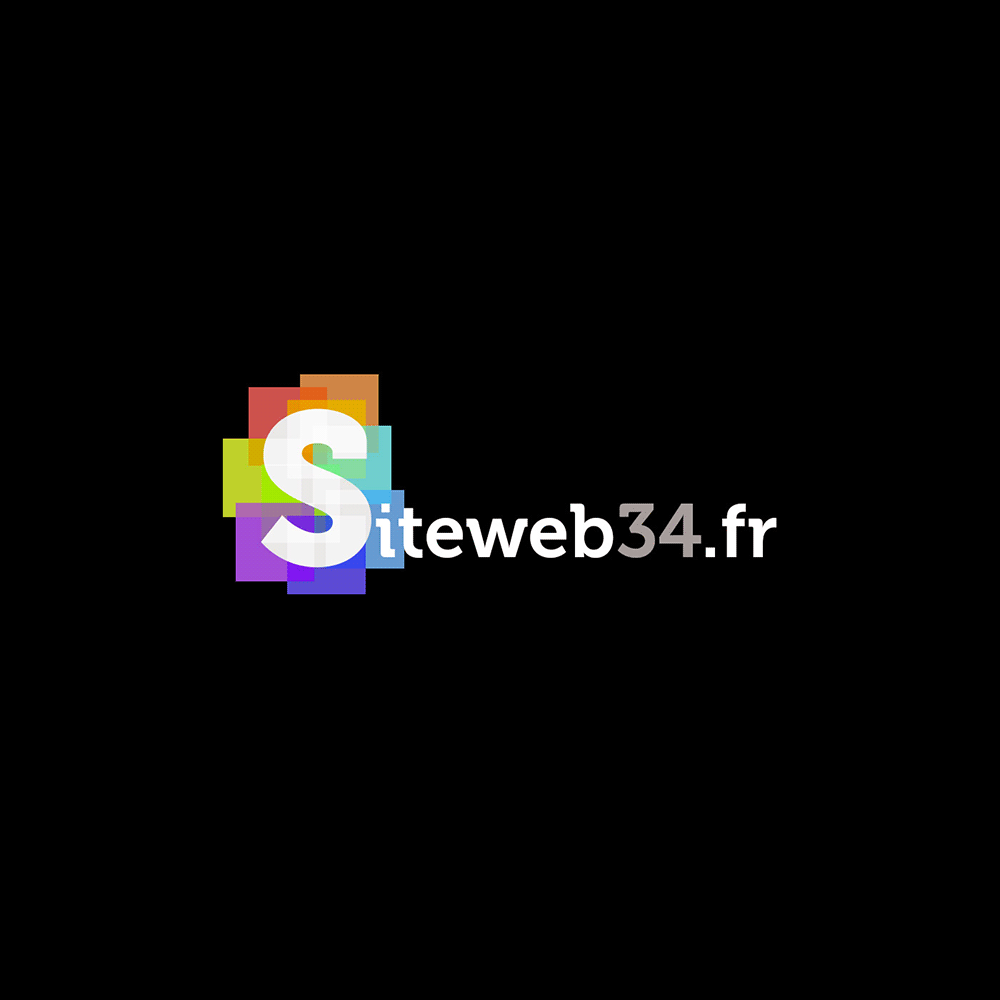 Logo Siteweb34.fr sur fond noir